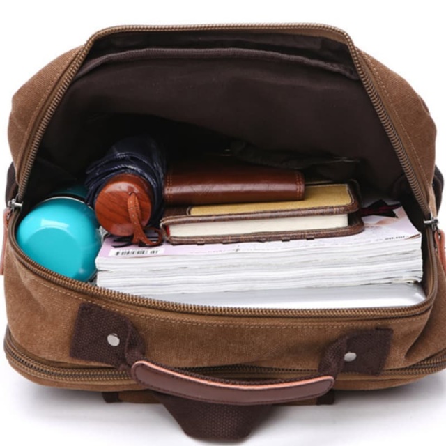 Factory Wholesale Casual Fashion Canvas Backpacks, Retro Backpacks, Laptop Double Shoulder bags