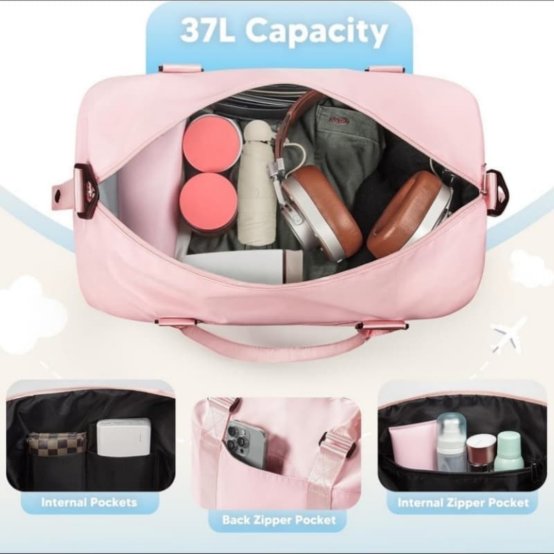 Large-Capacity Travel Duffel Bag, Foldable, Lightweight, Portable Storage Bag