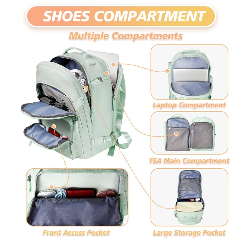 New Large-Capacity Travel Backpack, Carry-On Luggage Laptop Backpack, Factory Direct Wholesale