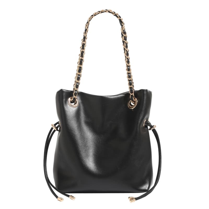 Women's Chain Drawstring Crossbody Bag, Shoulder Bag, Commuter Handbag