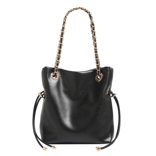 Women's Chain Drawstring Crossbody Bag, Shoulder Bag, Commuter Handbag