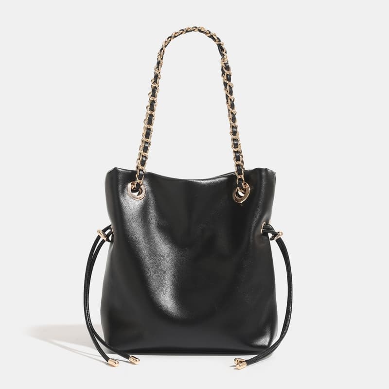 Women's Chain Drawstring Crossbody Bag, Shoulder Bag, Commuter Handbag
