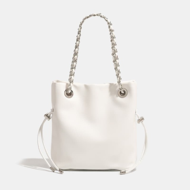 Women's Chain Drawstring Crossbody Bag, Shoulder Bag, Commuter Handbag