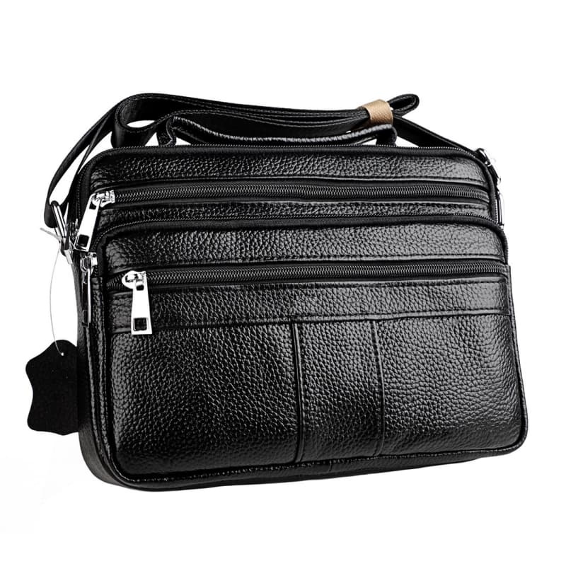 Men's Crossbody Bag, Genuine Leather Handbag, Shoulder Bag, Multi-Functional Briefcase