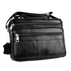 Men's Crossbody Bag, Genuine Leather Handbag, Shoulder Bag, Multi-Functional Briefcase