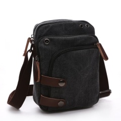 Canvas Crossbody Bag With Multiple Compartments, Portable Travel Bag, Shoulder Bag