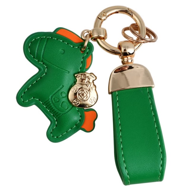 Cute Cartoon Car Keychain With Exquisite Pony Pendant Key Ring