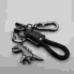 Cute Cartoon Dinosaur Cowhide Keychain, Exquisite Car Key Chain
