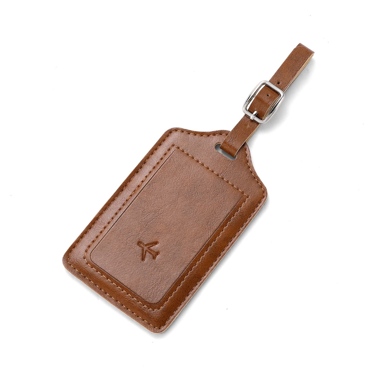 Thickened PU Leather Soft Boarding Pass Luggage Tag