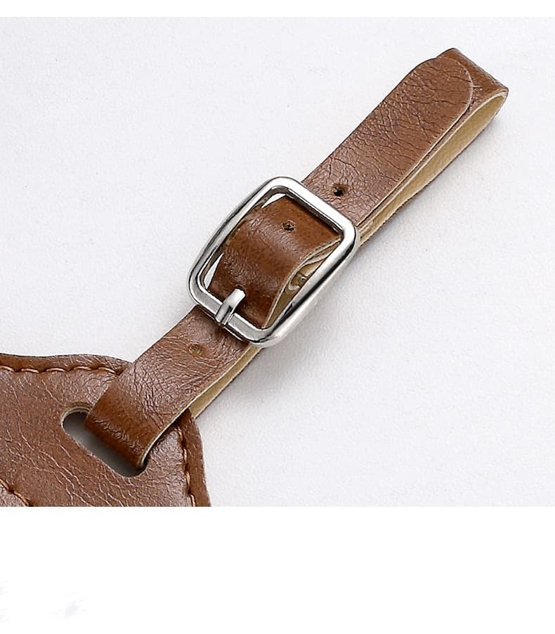 Thickened PU Leather Soft Boarding Pass Luggage Tag