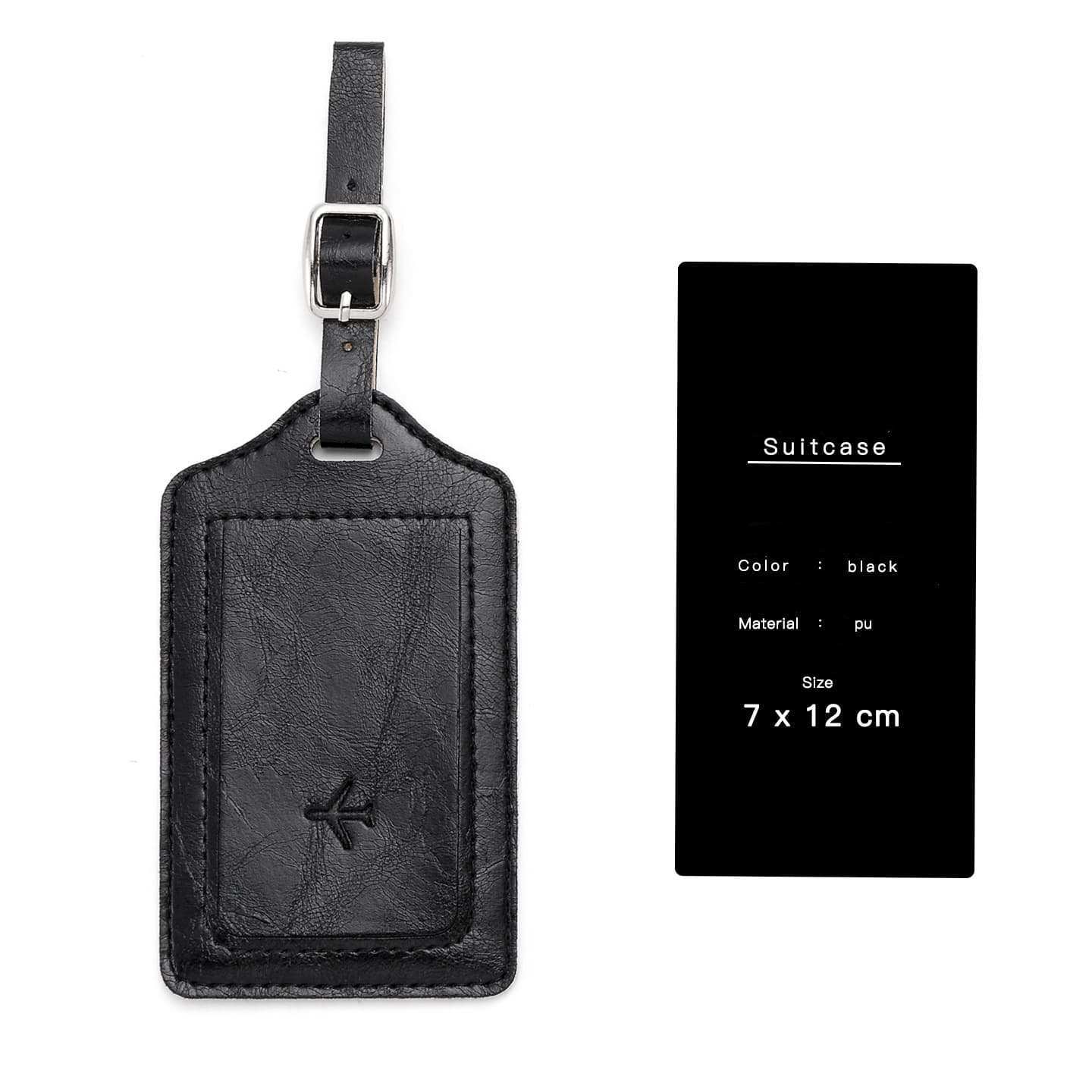 Thickened PU Leather Soft Boarding Pass Luggage Tag