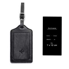 Thickened PU Leather Soft Boarding Pass Luggage Tag