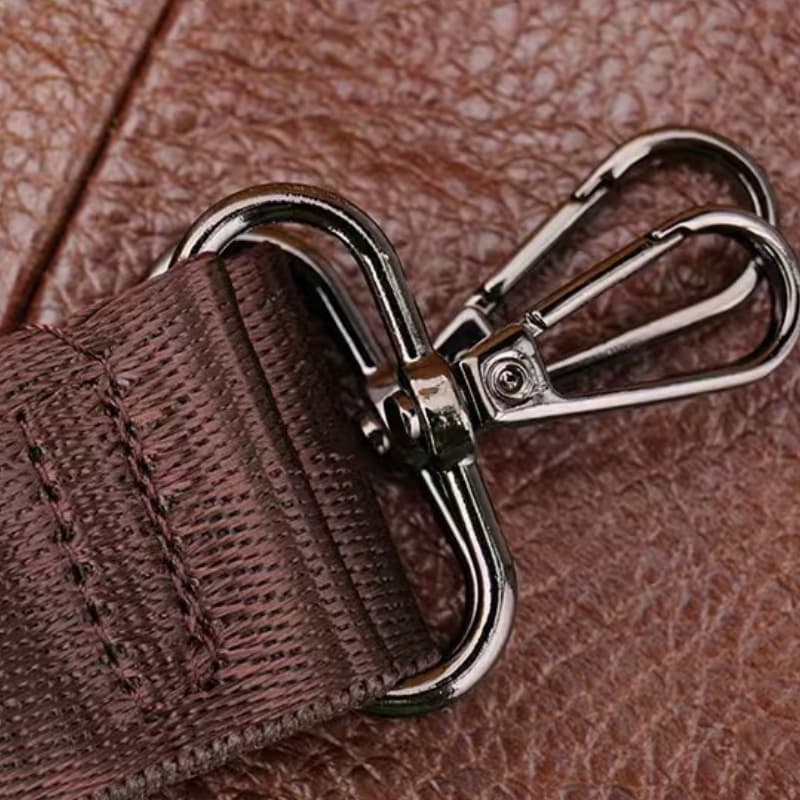 Genuine Leather Men's Shoulder Bag Crossbody Bag, Top-layer Cowhide Men's Handbag