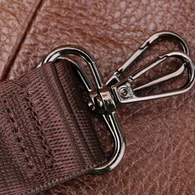 Genuine Leather Men's Shoulder Bag Crossbody Bag, Top-layer Cowhide Men's Handbag