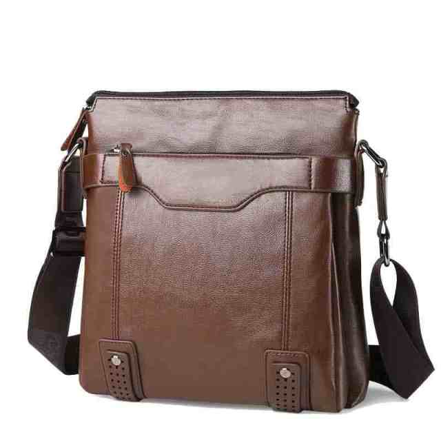 Men's Shoulder Bag, Crossbody Bag, Business Soft Leather Messenger Bag For Men