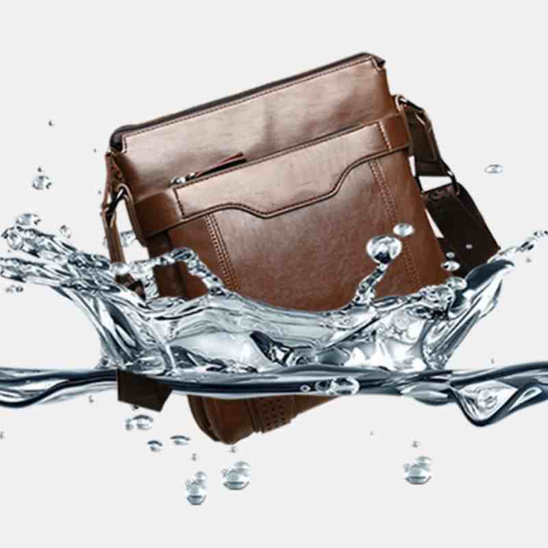 Men's Shoulder Bag, Crossbody Bag, Business Soft Leather Messenger Bag For Men