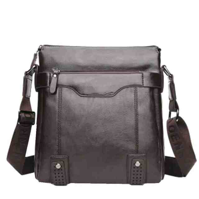 Men's Shoulder Bag, Crossbody Bag, Business Soft Leather Messenger Bag For Men