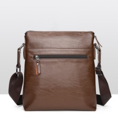 Men's Shoulder Bag, Crossbody Bag, Business Soft Leather Messenger Bag For Men