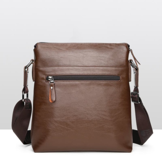 Men's Shoulder Bag, Crossbody Bag, Business Soft Leather Messenger Bag For Men
