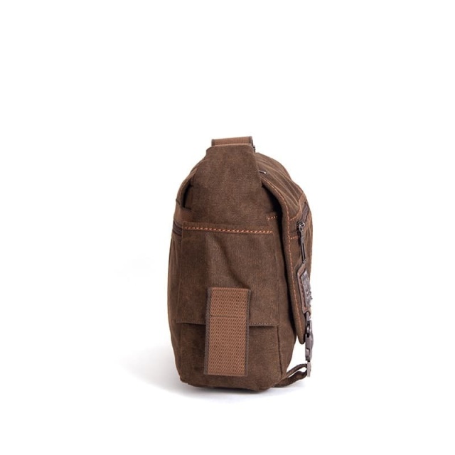 Large-Capacity Shoulder Bag, Canvas Crossbody Bag, Men's Casual Bag, Retro Canvas Bag