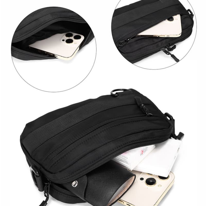 Casual Versatile Solid Color Shoulder Crossbody Messenger Bag