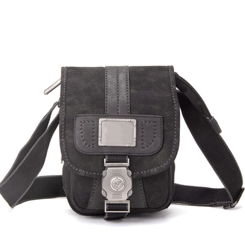 Men's Casual Canvas Shoulder Crossbody Bag, Versatile Retro Canvas Bag
