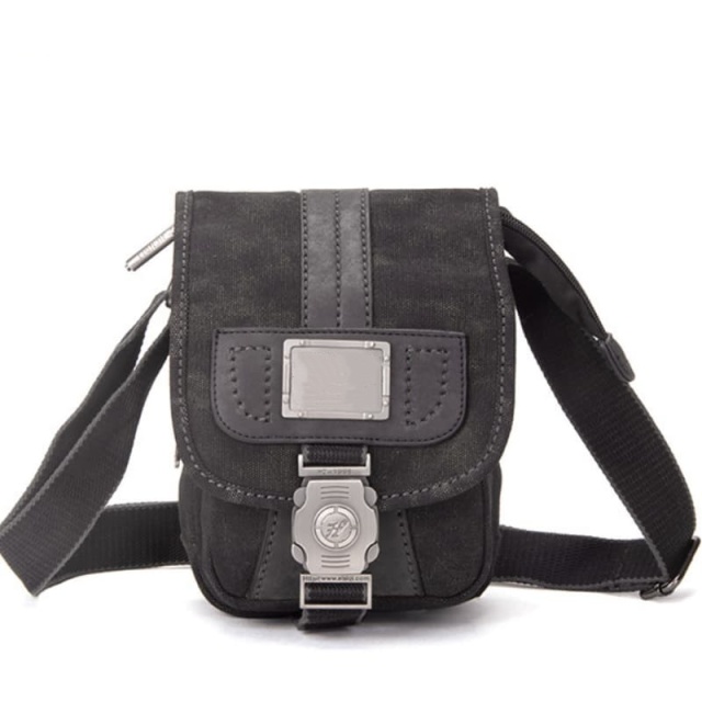 Men's Casual Canvas Shoulder Crossbody Bag, Versatile Retro Canvas Bag