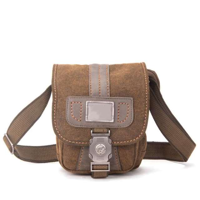Men's Casual Canvas Shoulder Crossbody Bag, Versatile Retro Canvas Bag