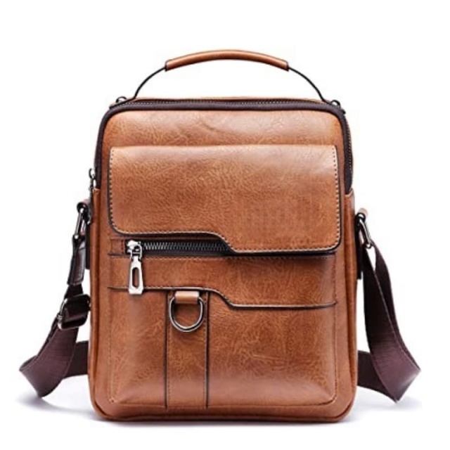 Men's Crossbody Bag, Retro Business Style Shoulder Bag