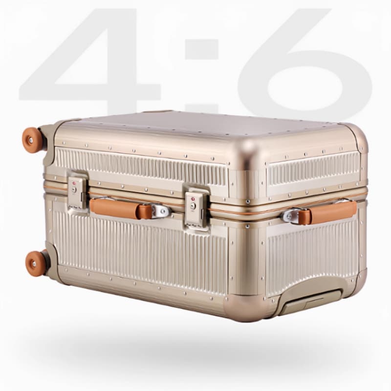 Large Capacity Aluminum Frame Suitcase, 24-inch Men's Business Travel Trolley Password Case