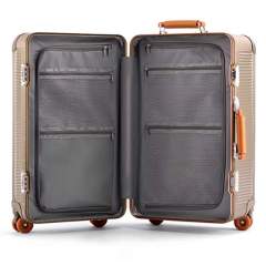 Large Capacity Aluminum Frame Suitcase, 24-inch Men's Business Travel Trolley Password Case