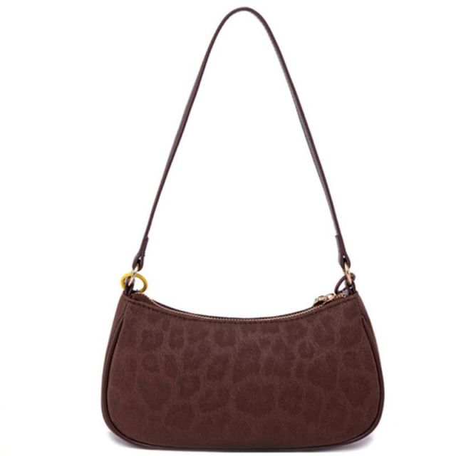 New Retro Leopard Print Crescent Bag, Crossbody, Handheld, Underarm & Single Shoulder Bag