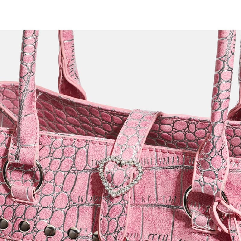 Crocodile Pattern Large-Capacity Lady Handheld Briefcase Single Shoulder Handbag