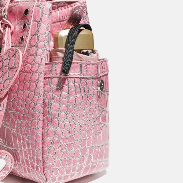 Crocodile Pattern Large-Capacity Lady Handheld Briefcase Single Shoulder Handbag