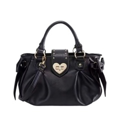 Pleated handbag crossbody bag niche design heart-shaped buckle shoulder bag