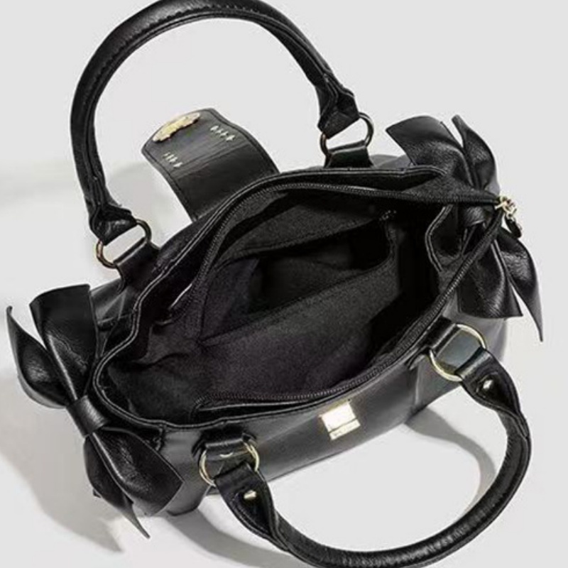 Pleated handbag crossbody bag niche design heart-shaped buckle shoulder bag