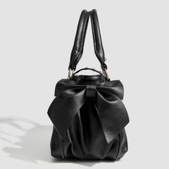 Pleated handbag crossbody bag niche design heart-shaped buckle shoulder bag