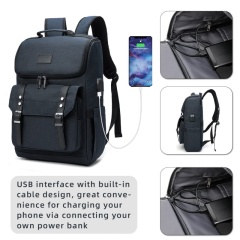 New Oxford Cloth Laptop Backpack, Vintage Travel Backpack