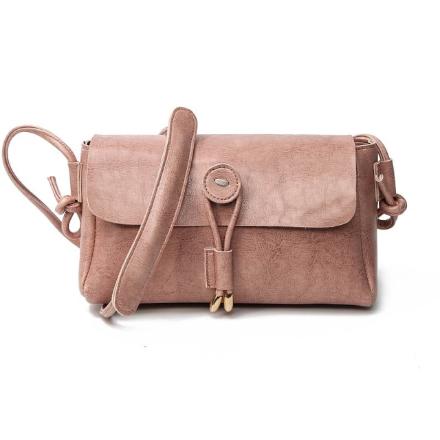 Korean-Style Square Crossbody Bag For Women, Made Of Oil Wax Leather, Fashionable Shoulder Bag
