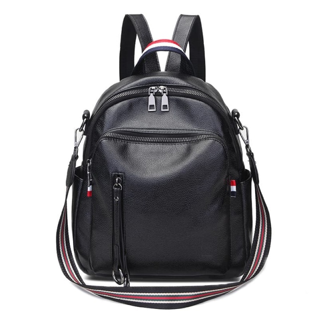 Versatile Multi-Functional Soft Leather Shoulder Backpacks For Women Available In Single & Double Shoulder