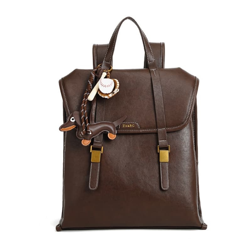 Vintage Light Luxury Large-Capacity Backpack, Lightweight Travel Backpack & Handbag