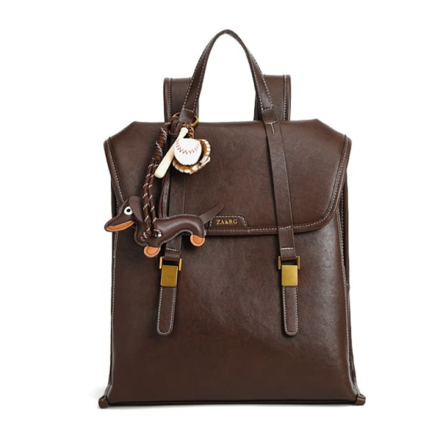Vintage Light Luxury Large-Capacity Backpack, Lightweight Travel Backpack & Handbag