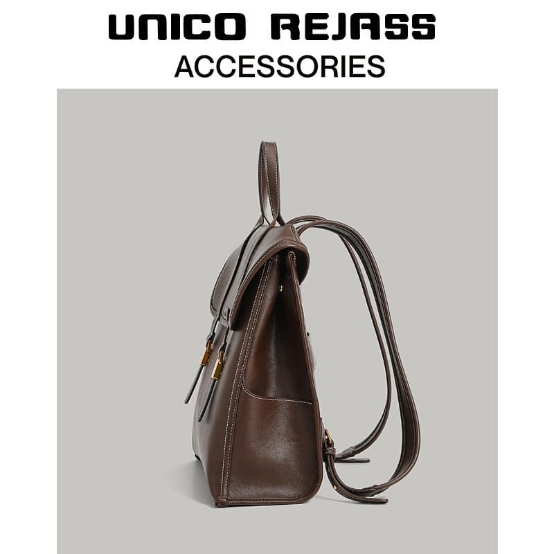Vintage Light Luxury Large-Capacity Backpack, Lightweight Travel Backpack & Handbag