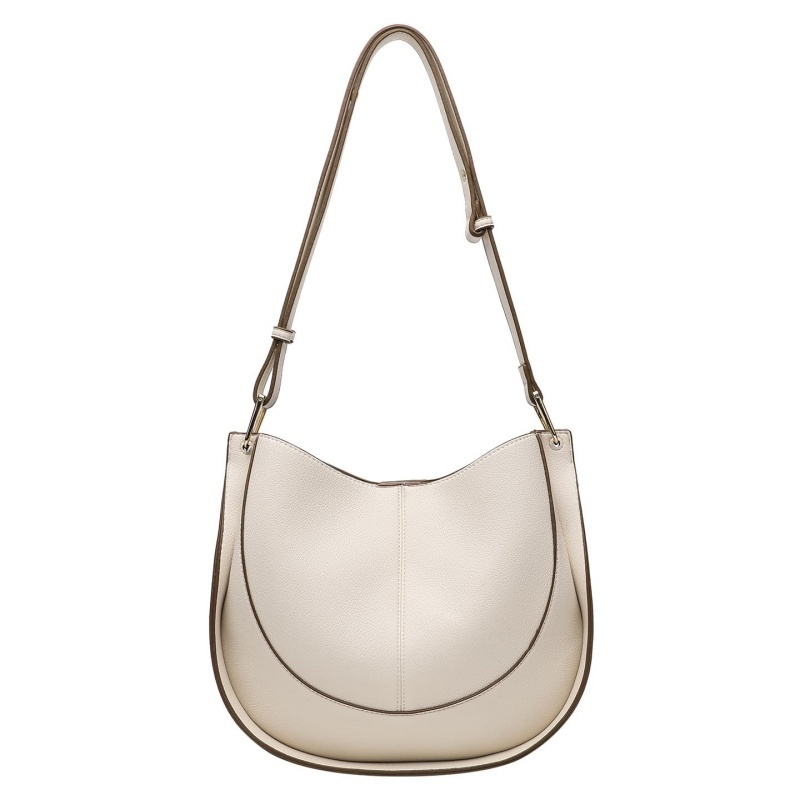 Soft Leather Women's Saddle Bag, Large Capacity Shoulder & Crossbody Bucket Bag
