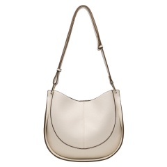 Soft Leather Women's Saddle Bag, Large Capacity Shoulder & Crossbody Bucket Bag