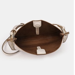 Soft Leather Women's Saddle Bag, Large Capacity Shoulder & Crossbody Bucket Bag