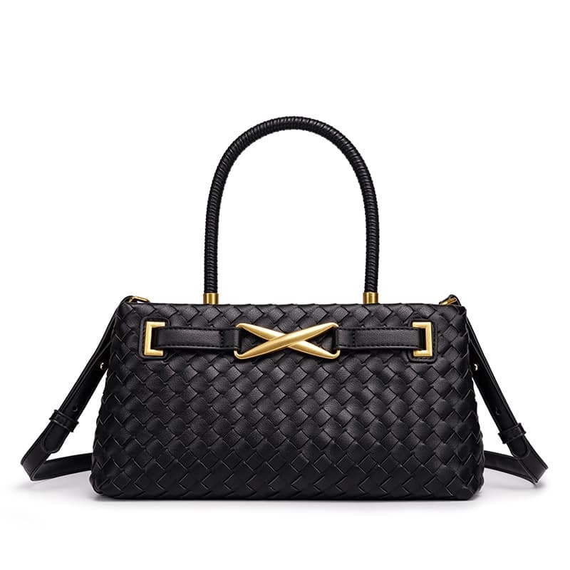 Woven Handbag, Shoulder & Crossbody Bag for Women, Large Capacity Fashion Purse