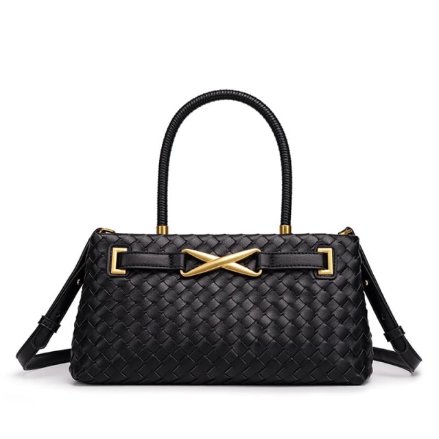 Woven Handbag, Shoulder & Crossbody Bag for Women, Large Capacity Fashion Purse