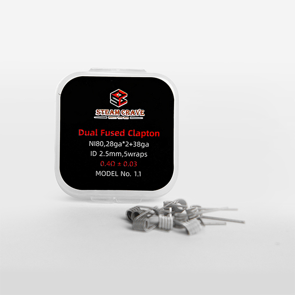 Dual fused Clapton NI80 28*2+38  Pre-build Coil (10pcs/pack)