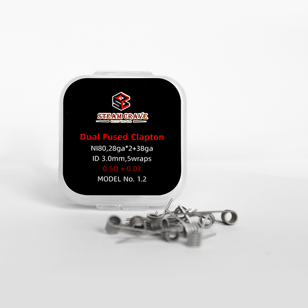 Dual fused Clapton NI80 28*2+38  Pre-build Coil (10pcs/pack)
